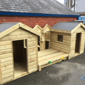 Twin Beach Huts and Sandpit Stage Twin Beach Huts and Sandpit Stage