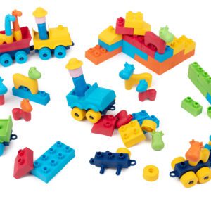 SOFTCUBES 106 PCS & LOGIC SHEETS (12) 118PCS – AGE 10 months+