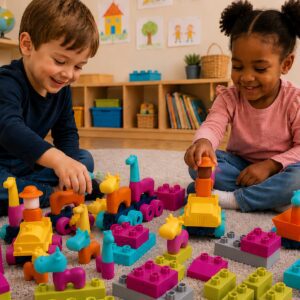 SOFTCUBES 106 PCS & LOGIC SHEETS (12) 118PCS – AGE 10 months+