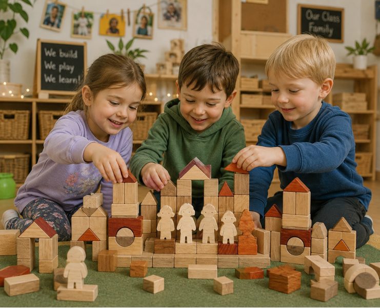 Little Land Wooden Play Tray 56pcs Little Land Wooden Play Tray 56pcs
